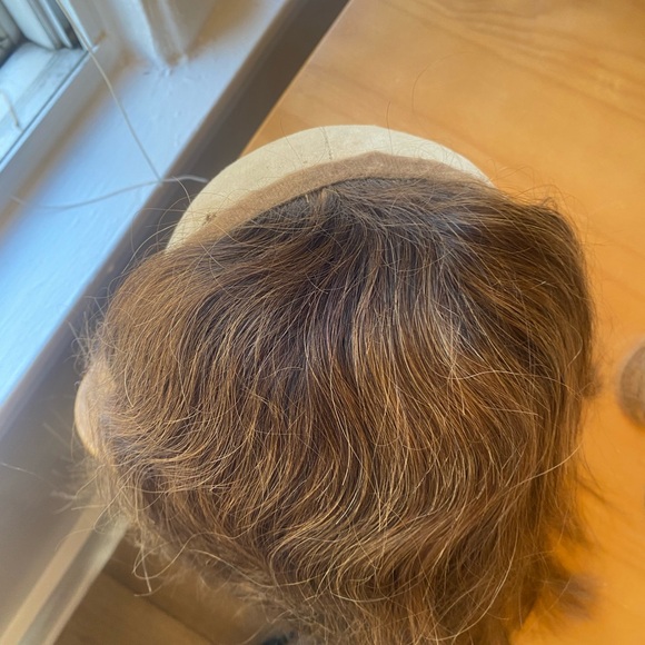 💯 18” REMY GOLDEN BROWN THICK WAVY HUMAN HAIR WIG MONOFILAMENT COMB ATTACHMENT - Picture 15 of 16